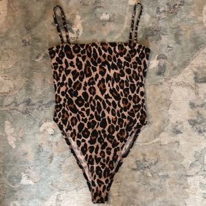 Boohoo Leopard Bodysuit